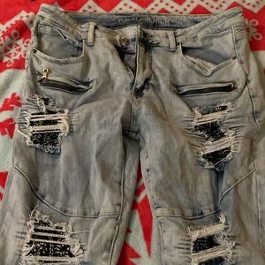 *Premier Denim By Rue 21* Size 38 x 32 Men’s Distressed Jeans